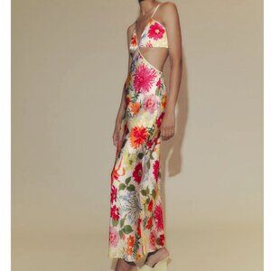 Reformation Poppies Silk Dress in Fabrizia, Size 4